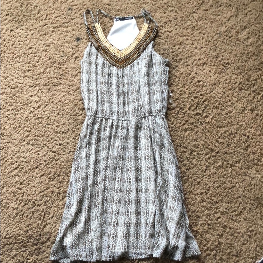 Brown casual dress